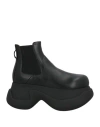 Marni Woman Ankle Boots Black Size 8 Leather In Black