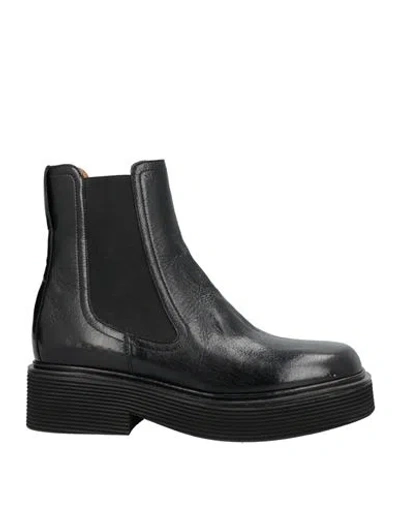 Marni Woman Ankle Boots Black Size 11 Soft Leather