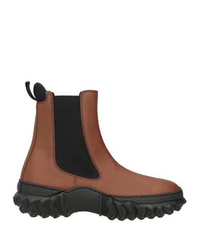 Marni Woman Ankle Boots Brown Size 9 Leather