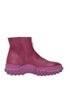 Marni Woman Ankle Boots Mauve Size 7 Soft Leather In Purple