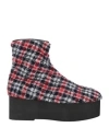 Marni Woman Ankle Boots Navy Blue Size 7 Textile Fibers In Navy Blue