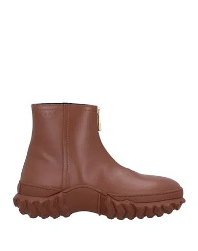 Marni Woman Ankle Boots Tan Size 9 Soft Leather In Brown