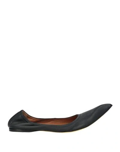 Marni Woman Ballet Flats Black Size 7 Leather