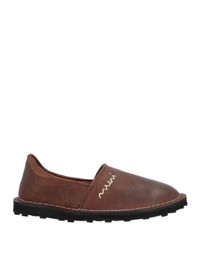 Marni Woman Ballet Flats Brown Size 7 Leather