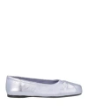 Marni Nappa Leather Seamless Little Bow Ballet Flat In Purple