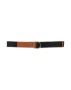 Marni Woman Belt Black Size L Polyester, Cow Leather, Brass In Black