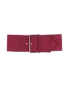 Marni Woman Belt Burgundy Size 36 Cotton