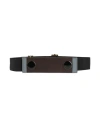 Marni Woman Belt Dark Brown Size M Calfskin, Textile Fibers