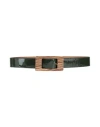 Marni Woman Belt Dark Green Size 36 Calfskin