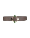 Marni Woman Belt Military Green Size 26 Calfskin
