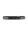 Marni Woman Belt Navy Size 36 Textile Fibers, Leather