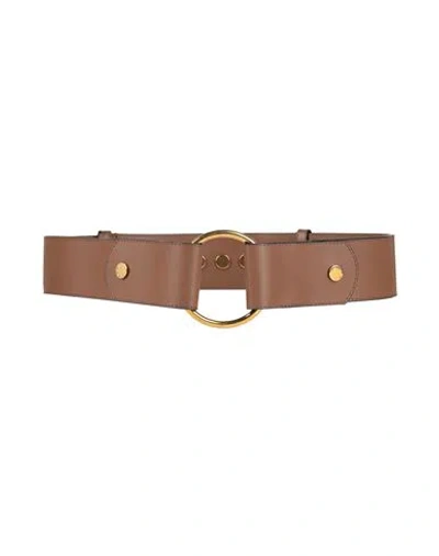 Marni Woman Belt Tan Size 32 Calfskin