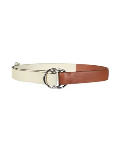 MARNI MARNI WOMAN BELT TAN SIZE M COW LEATHER, CALFSKIN, BRASS