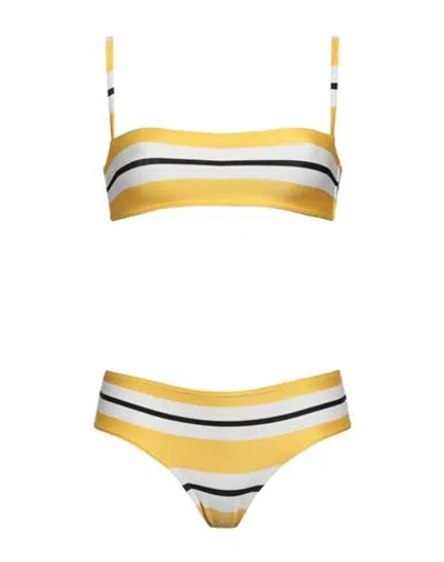 Marni Woman Bikini Yellow Size 8 Polyamide, Elastane