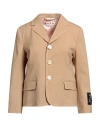 Marni Woman Blazer Beige Size 4 Virgin Wool In Beige