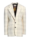 Marni Woman Blazer Cream Size 6 Virgin Wool In White