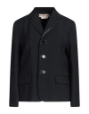 Marni Woman Blazer Midnight Blue Size 10 Virgin Wool In Blue
