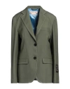 Marni Woman Blazer Military Green Size 6 Virgin Wool In Green