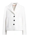 Marni Single-breasted Blazer In White