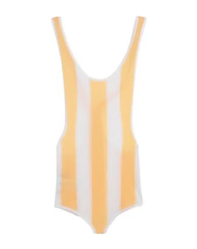 Marni Woman Bodysuit Apricot Size 4 Viscose In Orange