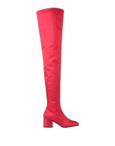 Marni Woman Boot Red Size 10 Textile Fibers