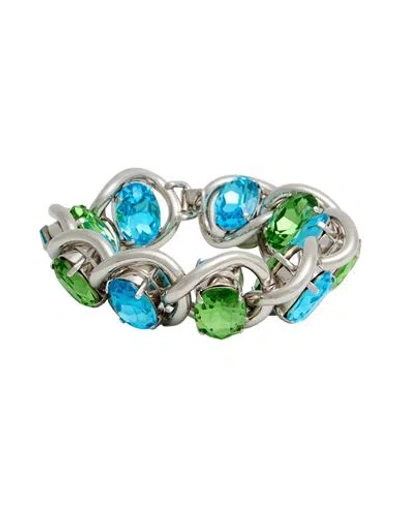 Marni Woman Bracelet Green Size L Metal In Orange