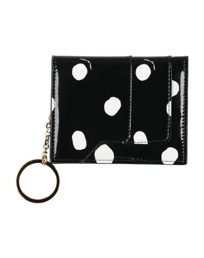 Marni Woman Cardholder Black Size - Textile Fibers