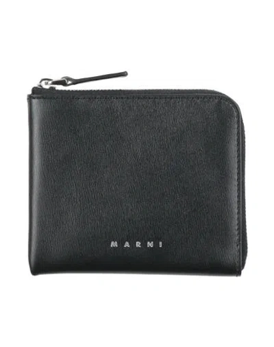 Marni Woman Cardholder Black Size - Leather