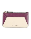 Marni Woman Cardholder Purple Size - Leather