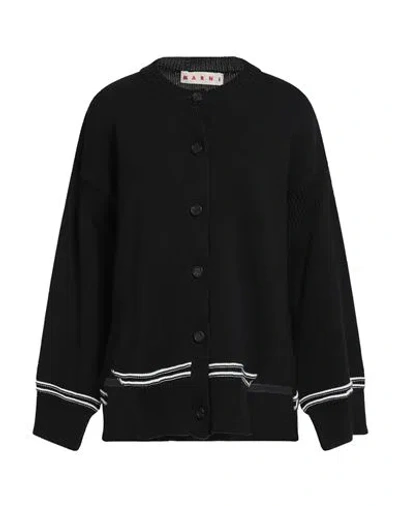 Marni Woman Cardigan Black Size 0 Cotton