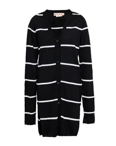 Marni Woman Cardigan Black Size 8 Virgin Wool