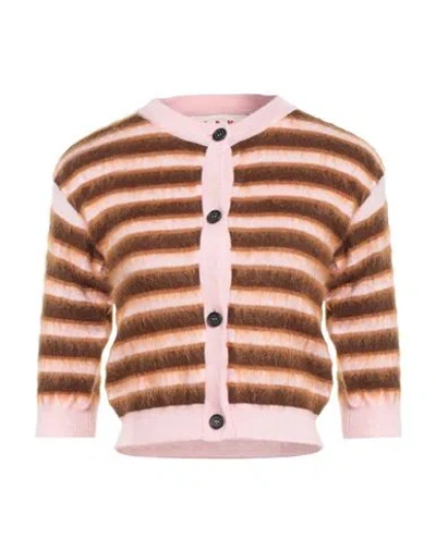 Marni Woman Cardigan Brown Size 12 Virgin Wool