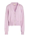Marni Woman Cardigan Light Purple Size 8 Cotton