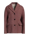 Marni Woman Coat Brick Size 8 Wool In Red