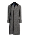 Marni Woman Coat Grey Size 16 Wool, Cotton, Calfskin In Grey