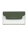 Marni Woman Coin Purse Dark Green Size - Cow Leather