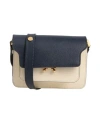 Marni Woman Cross-body Bag Beige Size - Bovine Leather, Steel, Brass