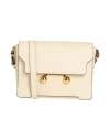 Marni Woman Cross-body Bag Beige Size - Cow Leather, Steel