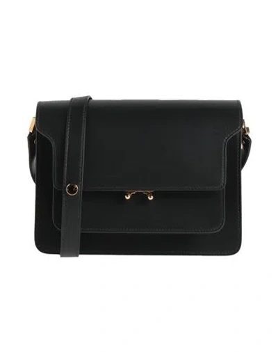 Marni Woman Cross-body Bag Black Size - Cow Leather, Brass, Steel