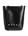 Marni Woman Cross-body Bag Black Size - Polyurethane, Polyester, Brass, Steel