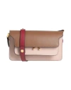 Marni Woman Cross-body Bag Brown Size - Cow Leather In Brown