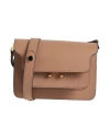 Marni Woman Cross-body Bag Camel Size - Bovine Leather, Brass In Beige