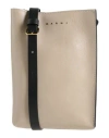 Marni Woman Cross-body Bag Grey Size - Bovine Leather, Brass