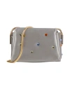Marni Woman Cross-body Bag Grey Size - Viscose, Silk, Brass In Grey
