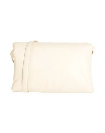 Marni Woman Cross-body Bag Ivory Size - Bovine Leather, Brass In White
