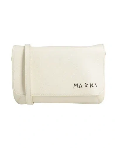Marni Woman Cross-body Bag Ivory Size - Cow Leather In White