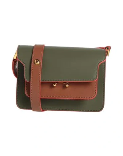 Marni Woman Cross-body Bag Lead Size - Cow Leather, Brass In Grey