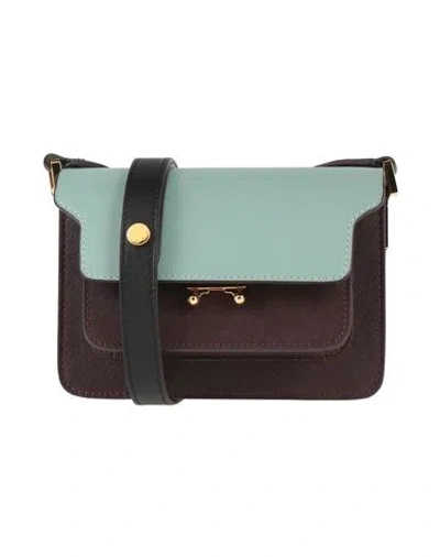 Marni Woman Handbag Light Green Size - Bovine Leather, Brass