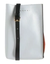 Marni Woman Cross-body Bag Light Grey Size - Bovine Leather, Brass In Grey