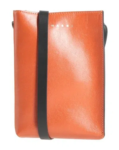 Marni Woman Cross-body Bag Light Grey Size - Bovine Leather, Brass In Grey